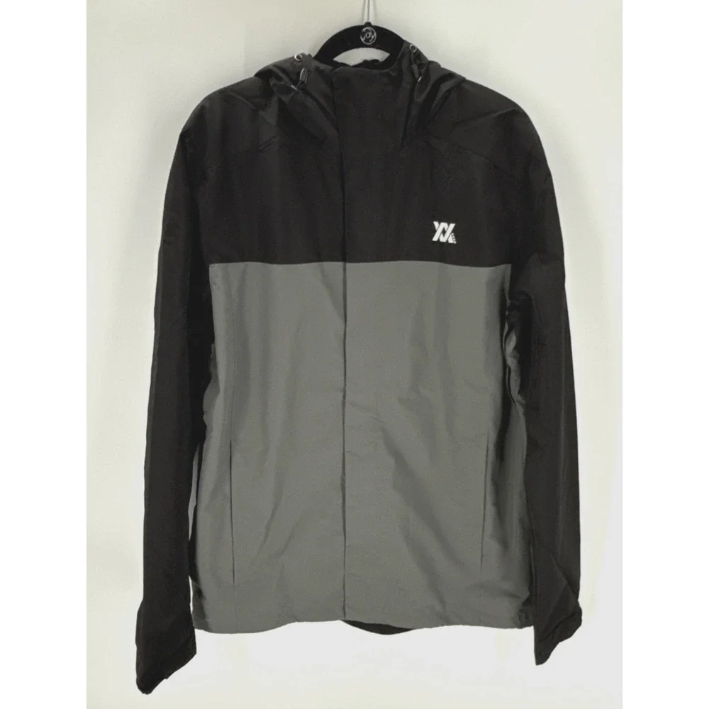Dixxon Ground Up Hooded Tech Jacket Size L Tall Gray Black New - Picture 1 of 11